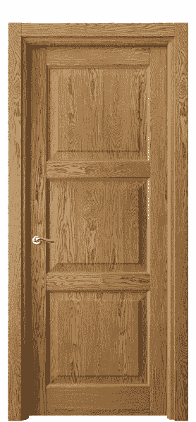 Дверь межкомнатная 0731 ДМД.Б. Цвет Дуб медовый брашированный. Материал Массив дуба брашированный. Коллекция Lignum. Картинка.