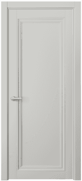 Дверь межкомнатная 2501 СШ Серый шёлк. Цвет Серый шёлк. Материал Ciplex ламинатин. Коллекция Centro. Картинка.