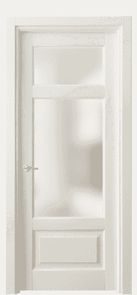 Дверь межкомнатная 0720 ДМБ САТ. Цвет Дуб молочно-белый. Материал Массив дуба эмаль. Коллекция Lignum. Картинка.
