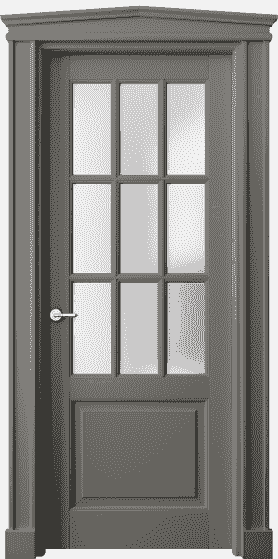 Дверь межкомнатная 6312 БКЛС САТ. Цвет Бук классический серый. Материал Массив бука эмаль. Коллекция Toscana Grigliato. Картинка.