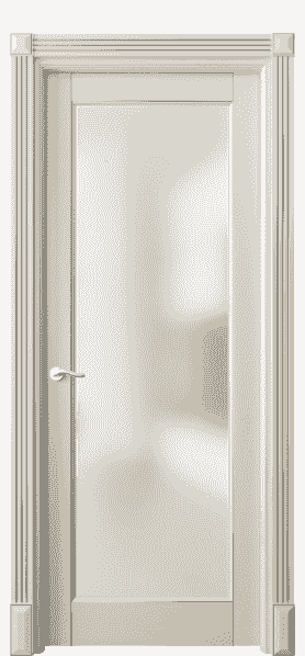 Дверь межкомнатная 0700 БМЦС САТ. Цвет Бук марципановый серебро. Материал  Массив бука эмаль с патиной. Коллекция Lignum. Картинка.