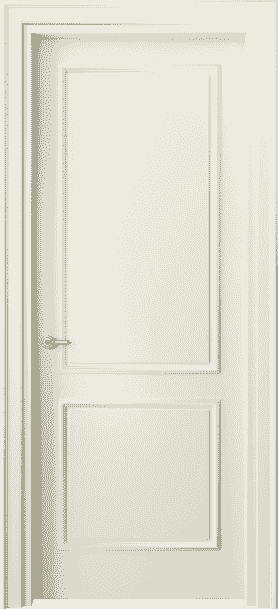 Дверь межкомнатная 8121 ММБ . Цвет Матовый молочно-белый. Материал Гладкая эмаль. Коллекция Paris. Картинка.