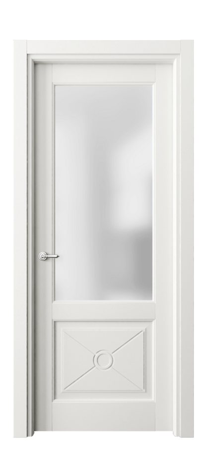 Межкомнатная дверь Тоскана Литера 6362 Матовый серый Сатинированное стекло Цена 117150 ₽ | Volhovec