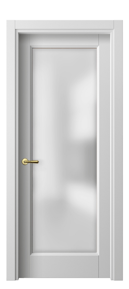 Межкомнатная дверь Галант 1402 Матовый белоснежный Сатинированное стекло Цена 57640 ₽ | Volhovec