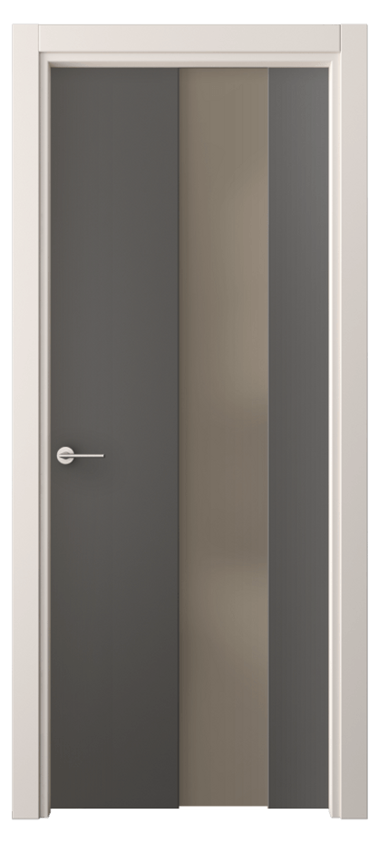 Межкомнатная дверь Freedom 4226 ПЭТ графитовый Сатинированное бронзовое стекло, триплекс Цена 33880 ₽ | Volhovec