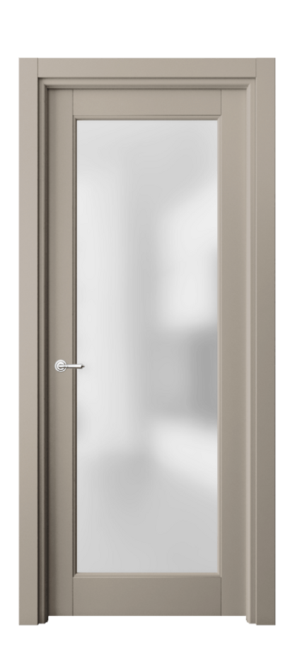 Межкомнатная дверь Тоскана Ромбо 6300 Матовый бисквитный Сатинированное стекло Цена 104060 ₽ | Volhovec