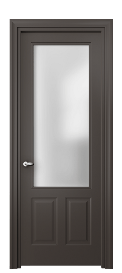 Дверь межкомнатная Esse 8522 Матовый антрацит Сатинированное стекло Фигурный универсальный наличник МАН Цена 61860 ₽ Наличники уже входят в базовый комплект. Фабрика дверей Волховец 8 (800) 551 43 19 Межкомнатная дверь Esse 8522 Матовый антрацит Сатинированное стекло Цена 61860 ₽ | Volhovec