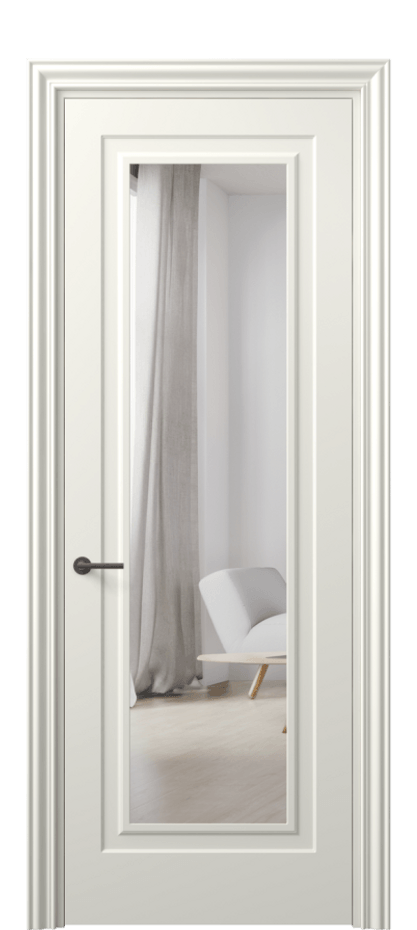 Межкомнатная дверь Mascot 8403 Матовый жемчужный Двустороннее зеркало, триплекс Цена 72731 ₽ | Volhovec