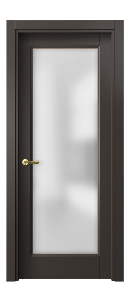 Межкомнатная дверь Галант 1402 Матовый антрацит Сатинированное стекло Цена 47600 ₽ | Volhovec