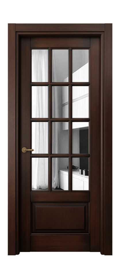 Межкомнатная дверь Toscana Grigliato 6313 Бук тёмный с патиной Двустороннее зеркало, триплекс Цена 112810 ₽ | Volhovec