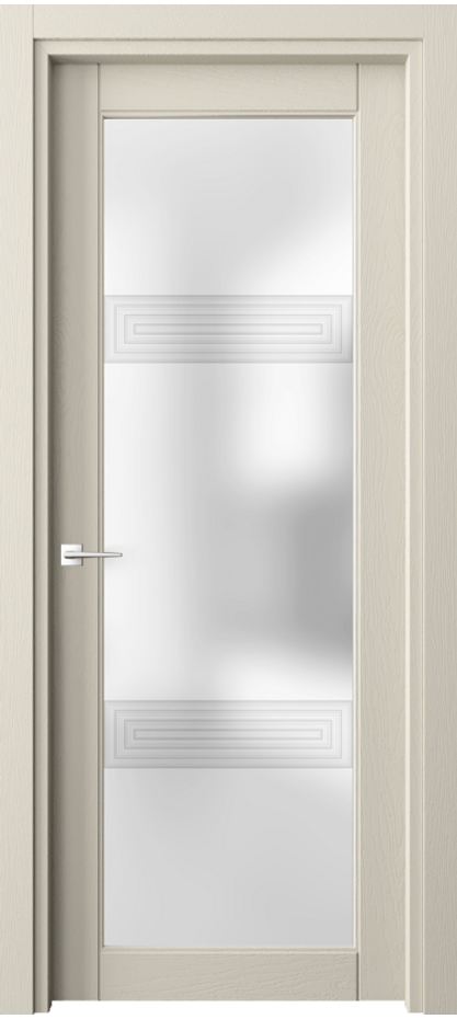 Межкомнатная дверь Эго 6112 Дуб бежево-серый Сатинированное стекло "3Д" Цена 139040 ₽ | Volhovec