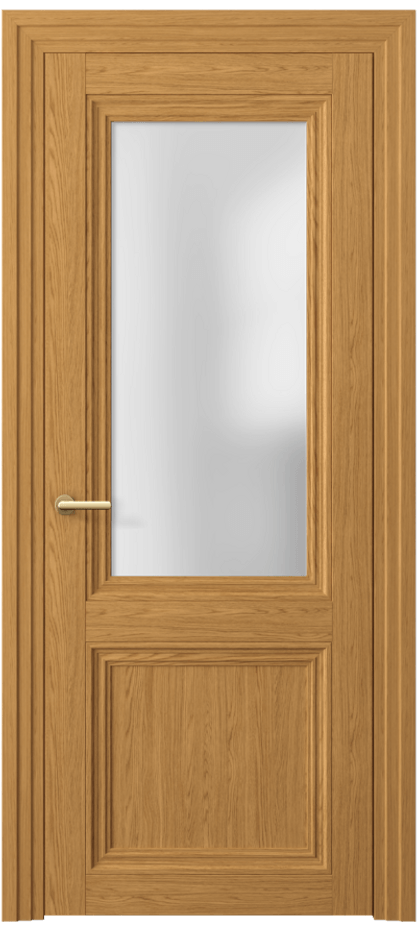 Межкомнатная дверь Центро 2524 Ванильный дуб Сатинированное стекло Цена 47330 ₽ | Volhovec