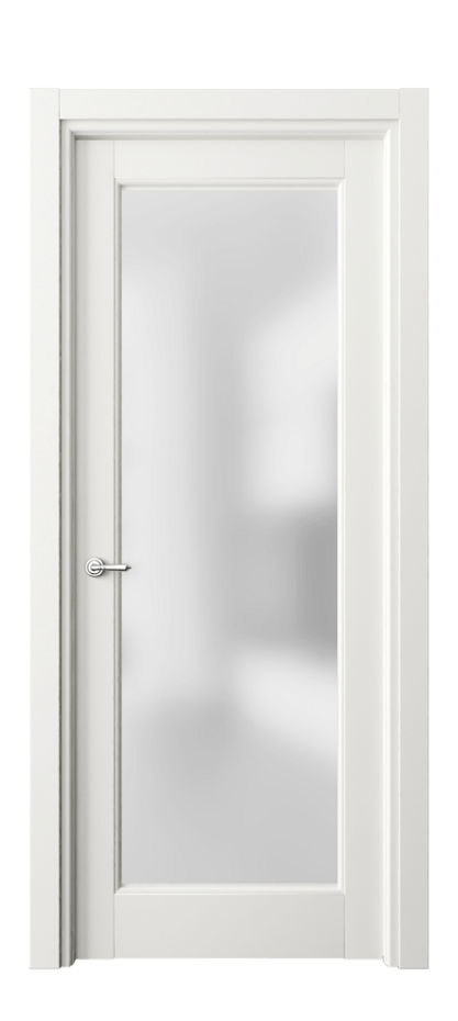 Межкомнатная дверь Тоскана Элегантэ 6300 Матовый серый Сатинированное стекло Цена 104060 ₽ | Volhovec