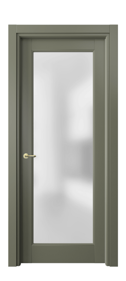 Межкомнатная дверь Toscana Elegante 6300 Бук оливковый тёмный Сатинированное стекло Цена 104060 ₽ | Volhovec