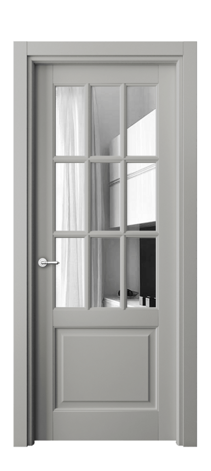 Межкомнатная дверь Toscana Grigliato 6312 Бук нейтральный серый Двустороннее зеркало, триплекс Цена 97330 ₽ | Volhovec