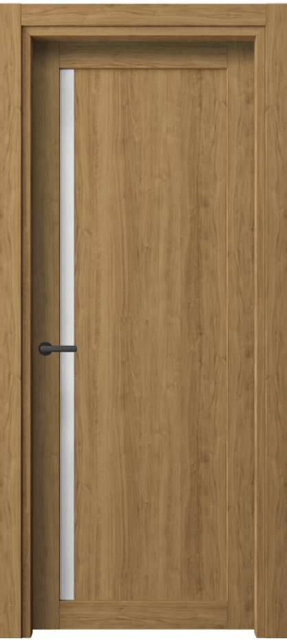 Межкомнатная дверь Нео 2110 Грецкий орех Сатинированное стекло Цена 36190 ₽ | Volhovec