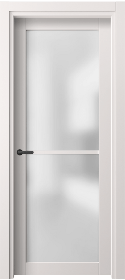 Межкомнатная дверь Нео 2108 ПЭТ кремово-серый Сатинированное стекло Цена 34870 ₽ | Volhovec