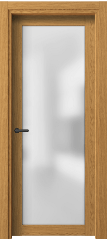 Межкомнатная дверь Neo 2102 Ванильный дуб Сатинированное стекло Цена 28250 ₽ | Volhovec