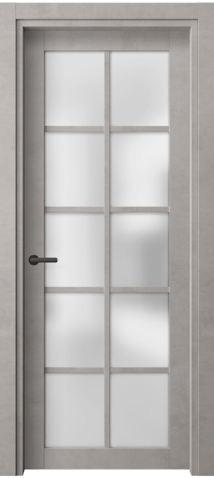 Межкомнатная дверь Нео 2106 Леон серебро Сатинированное стекло Цена 39924 ₽ | Volhovec