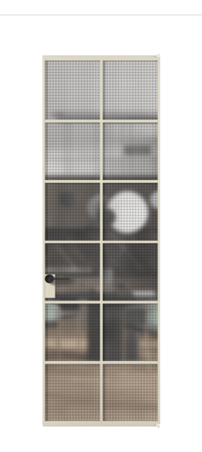 Алюминиевая дверь АЛПЛ040.05 Алюминий бежево-серый Декоративное стекло с сеткой "Mesh silver", триплекс. Без короба АБСР Цена 133950 Стоимость комплекта двери включает:
1. Полотно (600/650/700/750/800/850/900/950*2000-2400 мм).
2. Короб
3. Комплект фурнитуры (2 торцевые петли и магнитный замок с ответной планкой). Фабрика дверей Волховец 8 (800) 551 43 19 Алюминиевая дверь АЛПЛ040.05 Алюминий бежево-серый Декоративное стекло с сеткой "Mesh silver", триплекс Цена 133950 | Volhovec