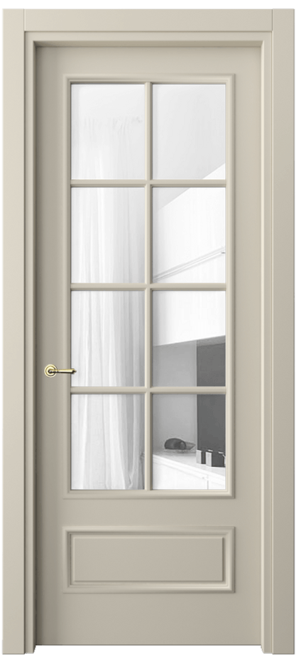 Дверь межкомнатная Paris 8112 Матовый бежево-серый Прозрачное стекло Гладкий наличник МБСР Цена 71260 ₽ Наличники уже входят в базовый комплект. Фабрика дверей Волховец 8 (800) 551 43 19 Межкомнатная дверь Paris 8112 Матовый бежево-серый Прозрачное стекло Цена 71260 ₽| Volhovec