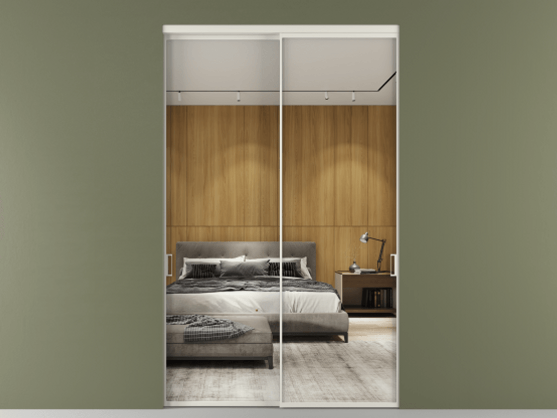 Перегородка Formato внутри проёма двустворчатая АЛПР 040.01 Алюминий Белый Двустороннее зеркало, триплекс , триплекс 6 мм. Скрытый короб БЕЛ Цена 472780 ₽ 1. Полотно 2 шт. (800/2100 мм)
2. Комплект установки раздвижной системы
3. Базовый комплект фурнитуры
4.Ручка RONDO. Фабрика дверей Волховец 8 (800) 551 43 19 Перегородка Formato внутри проёма двустворчатая АЛПР 040.01 Алюминий Белый Двустороннее зеркало, триплекс , триплекс 6 мм Цена 472780 ₽ | Volhovec