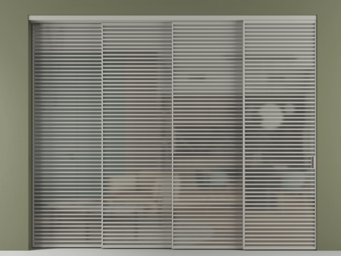 Перегородка Formato внутри проёма телескопик синхро 3 АЛПР 040.07 Алюминий нейтральный серый Сатинированное серое стекло, триплекс, 6 мм. Цена 949850 ₽ 1. Полотно 4 шт. (800/2100 мм)
2. Комплект установки раздвижной системы
3. Базовый комплект фурнитуры
4. Комплект фурнитуры телескопик синхро-3
5. Ручка RONDO
. Фабрика дверей Волховец 8 (800) 551 43 19 Перегородка Formato внутри проёма телескопик синхро 3 АЛПР 040.07 Алюминий нейтральный серый Сатинированное серое стекло, триплекс, 6 мм Цена 949850 ₽ | Volhovec