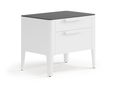 Мебель Тумба прикроватная Piega 2 ящика. Цвет Матовый белоснежный. Материал Гладкая эмаль. Коллекция Тумба прикроватная Piega 2 ящика. Фото. Мебель Тумба прикроватная Piega 2 ящика. Цвет Матовый белоснежный. Материал Гладкая эмаль. Коллекция Тумба прикроватная Piega 2 ящика. Картинка.