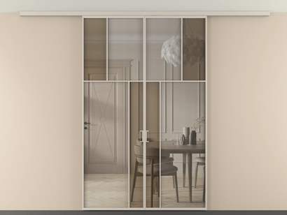 Алюминевая перегородка vdp2_2_АСБЖ_MS+Бронза триплекс_new. Цвет Алюминий светло-бежевый. Материал Алюминий в эмали. Коллекция Перегородка Mosaic вдоль стены на потолок двустворчатая. Фото. Алюминевая перегородка vdp2_2_АСБЖ_MS+Бронза триплекс_new. Цвет Алюминий светло-бежевый. Материал Алюминий в эмали. Коллекция Перегородка Mosaic вдоль стены на потолок двустворчатая. Картинка.