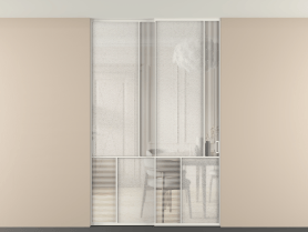 Алюминевая перегородка vntp2_1 БЕЛ. Цвет Алюминий Белый. Материал Алюминий. Коллекция Перегородка Mosaic внутри проёма двустворчатая со скрытым креплением в потолок. Фото. Алюминевая перегородка vntp2_1 БЕЛ. Цвет Алюминий Белый. Материал Алюминий. Коллекция Перегородка Mosaic внутри проёма двустворчатая со скрытым креплением в потолок. Картинка.