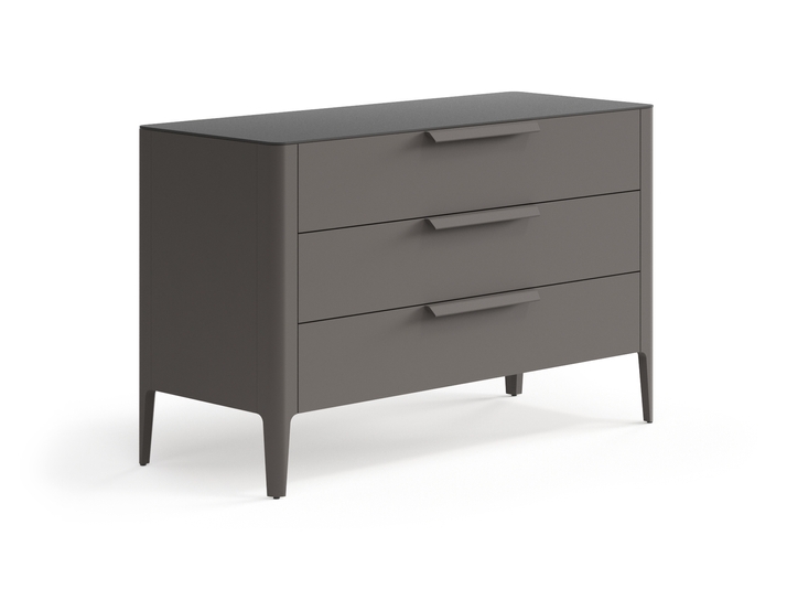 Мебель Комод Piega 3 ящика. Цвет Матовый антрацит. Материал Гладкая эмаль. Коллекция Комод Piega 3 ящика. Фото. Мебель Комод Piega 3 ящика. Цвет Матовый антрацит. Материал Гладкая эмаль. Коллекция Комод Piega 3 ящика. Картинка.