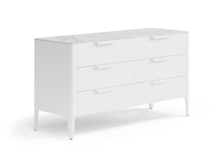 Мебель Комод Piega 6 ящиков. Цвет Матовый белоснежный. Материал Гладкая эмаль. Коллекция Комод Piega 6 ящиков. Фото. Мебель Комод Piega 6 ящиков. Цвет Матовый белоснежный. Материал Гладкая эмаль. Коллекция Комод Piega 6 ящиков. Картинка.