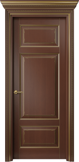 Дверь межкомнатная 6221 БКЗ. Цвет Бук коричневый с золотом. Материал Массив бука с патиной. Коллекция Royal. Картинка.