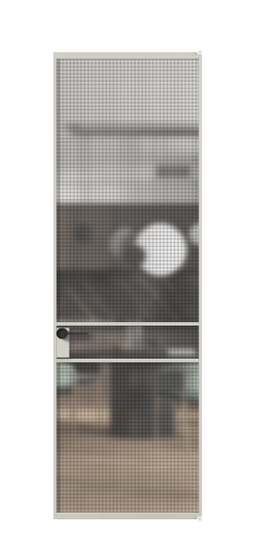 Дверь межкомнатная АЛПЛ040.02 АТСР MS. Цвет Алюминий тёплый серый. Материал Алюминий в эмали. Коллекция Formato. Картинка.