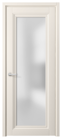 Дверь межкомнатная 2502 ПЭКБ САТ. Цвет ПЭТ кремово-белый. Материал ПЭТ. Коллекция Centro. Картинка.