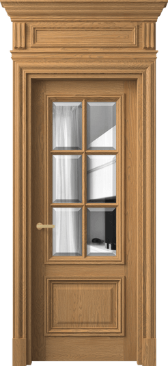Дверь межкомнатная 7312 ДПШ.М ДВ ЗЕР Ф. Цвет Дуб пшеничный матовый. Материал Массив дуба матовый. Коллекция Антик. Картинка.
