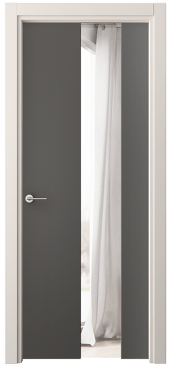 Дверь межкомнатная 4226 ПЭГФ ДВ ЗЕР. Цвет ПЭТ графитовый. Материал ПЭТ. Коллекция Freedom. Картинка.