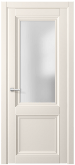 Дверь межкомнатная 2524 ПЭКБ САТ. Цвет ПЭТ кремово-белый. Материал ПЭТ. Коллекция Centro. Картинка.
