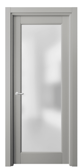 Дверь межкомнатная 6300 МНСР САТ. Цвет Матовый нейтральный серый. Материал Гладкая эмаль. Коллекция Тоскана Элегантэ. Картинка.