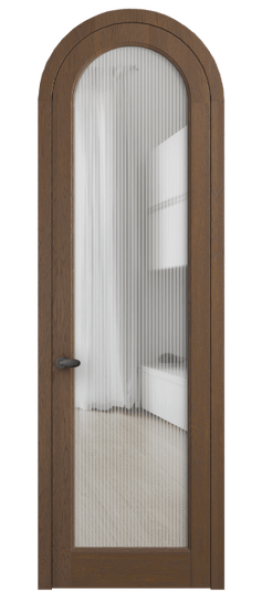 Дверь межкомнатная 6814 ДКШ.М MORU. Цвет Дуб каштановый матовый. Материал Массив дуба матовый. Коллекция Palazzo. Картинка.