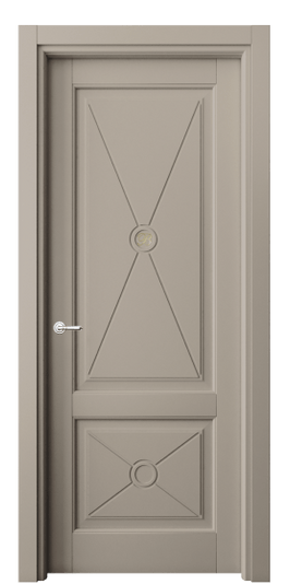 Дверь межкомнатная 6363 МБСК. Цвет Матовый бисквитный. Материал Гладкая эмаль. Коллекция Тоскана Литера. Картинка.