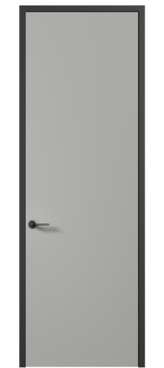 Дверь межкомнатная 0010 АКП МНСР. Цвет Матовый нейтральный серый. Материал Гладкая эмаль. Коллекция Планум Про. Картинка.