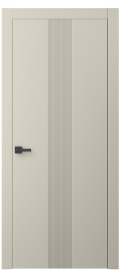 Дверь межкомнатная АКП 8042 МБСР. Цвет Матовый бежево-серый. Материал Гладкая эмаль. Коллекция Linea. Картинка.