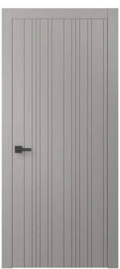 Дверь межкомнатная 8051 МНСР. Цвет Матовый нейтральный серый. Материал Гладкая эмаль. Коллекция Linea. Картинка.