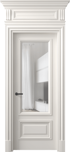 Дверь межкомнатная 7306 МПБЛ MORU. Цвет Матовый пудровый белый. Материал Гладкая эмаль. Коллекция Антик. Картинка.