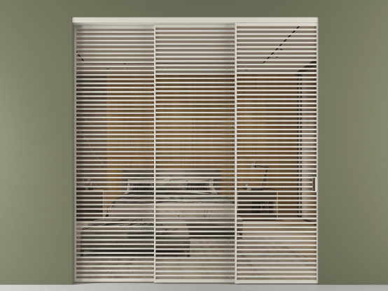 Алюминевая перегородка АЛПР 040.07_АОС_Stopsol Bronze_new. Цвет Алюминий облачно-серый. Материал Алюминий в эмали. Коллекция Перегородка Формато внутри проёма 3 створки с синхронным механизмом. Фото. Алюминевая перегородка АЛПР 040.07_АОС_Stopsol Bronze_new. Цвет Алюминий облачно-серый. Материал Алюминий в эмали. Коллекция Перегородка Формато внутри проёма 3 створки с синхронным механизмом. Картинка.