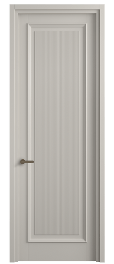 Дверь межкомнатная 6711 МОС . Цвет Матовый облачно-серый. Материал Гладкая эмаль. Коллекция Шарм. Картинка.