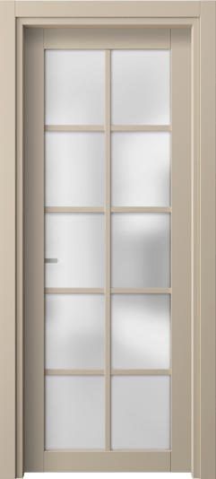 Дверь межкомнатная 2106 ПЭСБ САТ. Цвет ПЭТ светло-бежевый. Материал ПЭТ. Коллекция Neo1. Картинка.