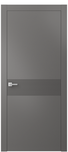 Дверь межкомнатная АКП 8041 МКЛС Матовый классический серый. Цвет Матовый классический серый. Материал Гладкая эмаль. Коллекция Linea. Картинка.