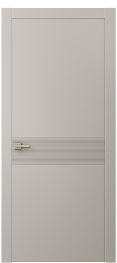 Дверь межкомнатная 8041 МСБЖ. Цвет Матовый светло-бежевый. Материал Гладкая эмаль. Коллекция Linea. Картинка.